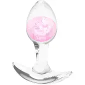 NSNovelties - buttplug transparant - klein - roze