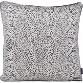 NOVÉE Sierkussen silver leopard | 45 x 45 cm | jacquard/polyester