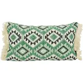 NOVÉE Aztec green | 30 x 50 cm | kussenhoes | katoen/linnen