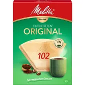 Melitta ORIGINAL 102 Koffiefilters Bruin Pak van 80
