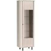NADUVI Collection Vitrinekast Artegas | mdf beige 65.300003051757812x200x40.5 cm vitrinekasten | NADUVI