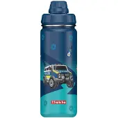 Step by step Drinkfles donkerblauw / geel / petrol / zwart