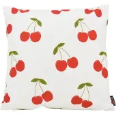 Gek op kussens! Red cherry | 45 x 45 cm | kussenhoes | katoen/polyester