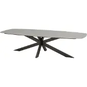 4SO Prado dining tuintafel 300x110xH75 cm terre met keramisch deens ovaal blad