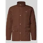 Gant Regular fit gewatteerd jack met logostitching model 'Windcheater'
