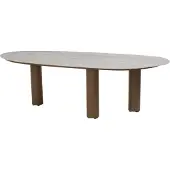 4SO Estate dining tuintafel mango 240x105xH75 cm keramiek amber