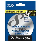 Daiwa Saltiga 8x 300 M Braided Line Transparant 0.520 mm