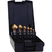 Exact Verzinkboor-set Ø 6,3-20,5mm, HSS-TIN, 90°, 6-delig, DIN335