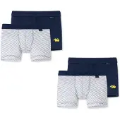 Schiesser Onderbroek blauw / geel / offwhite