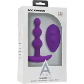 Doc Johnson Beaded Vibe Silicone Anal Plug With Remote Control 1
