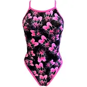 Turbo Double Heart Revolution Swimsuit Zwart,Roze S Vrouw