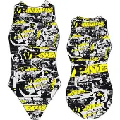 Turbo News Swimsuit Zwart 4XL Vrouw