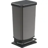 Rotho Paso pedaalemmer - prullenbak 40L - BPA vrij - grafiet