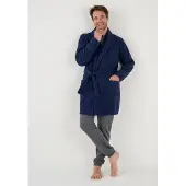 Damart - Kamerjas fleece Thermolactyl - Heren - Blauw - (110-117) XL