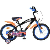 Volare Hot Wheels Kinderfiets - Jongens - 16 inch - Zwart Oranje Blauw