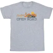 Disney Heren Auto's Verkennen De Open Weg T-Shirt (Sportgrijs)