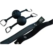 Sei mio - mondknevel set - 2-delig - zwart