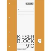 Brunnen Kieserblock 91C Schrijfblok A4 Gelijmd Papier Niet geperforeerd 50 Vellen