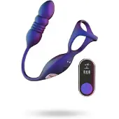 Hueman - Deep Impact Cock- & Ballring - Paars