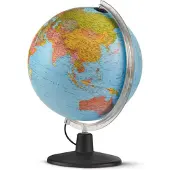 Atmosphere Night & Day wereldbol Blauw Ø30 cm Nederlands