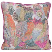 NOVÉE Velvet parrots | 45 x 45 cm | kussenhoes | polyester