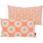 NOVÉE Imara naranja / oranje | 30 x 50 cm | kussenhoes | katoen/linnen