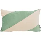 NOVÉE Sierkussen velvet swirl /crème | 30 x 50 cm | fluweel/polyester