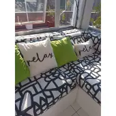 NOVÉE Jax lime outdoor | 45 x 45 cm | kussenhoes | pu leder