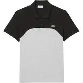 Lacoste Herenpoloshirt met kleurblok (Grijs)