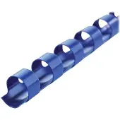 GBC inbindruggen, plastic, Ø 8 mm, 100 stuks, blauw