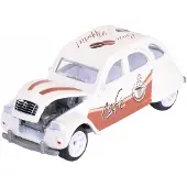 Majorette Citroën 2CV Deluxe French Touch Beige Metaal 1:64 Nieuw