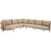 4 Seasons Outdoor Martinique modulaire hoek loungeset 3 delig amber