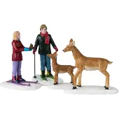 Lemax Friendly Wildlife 12x4x20 cm 4st Kersthuisje