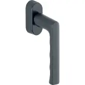 Hoppe Hamburg SecuForte raamklink - Mat Zwart F9714M