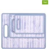 Alpina Snijplanken Set 3 Stuks – Kunststof Snijplank Met Handvat – 3 Formaten 30x38 20x30 16x25 cm – Snijplank Kunststof – Snijplanken – Dubbelzijdig