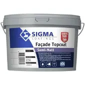 Sigma Facade Topcoat Semi-Matt | Zijdematte Gevelverf 2,5 LTR - Wit