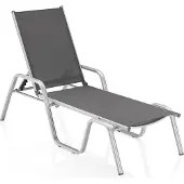 Kettler Basic Plus stapelbare ligstoel van aluminium/outdoorweefsel 2 stuks