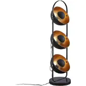 LINDBY Vloerlampe , Muriel, Zwart, Woonkamer, Metaal, Modern
