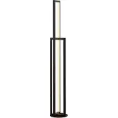 LUCANDE Vloerlampe , Hylda, dimbare, Zwart, Woonkamer, Metaal, Modern