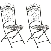 CLP Indra Set van 2 Klapstoelen - Vouwstoel - Buiten - bronzen