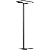 Arcchio Vloerlampe , Aila, dimbare, Zwart, Werkkamer / Kantoor, Aluminium, Modern