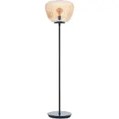 Brilliant Kaizen - Vloerlamp - Glas - 1xE27 Max 40W - Amber/zwart