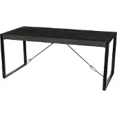 LivingFurn Norris eettafel 200x100cm mangohout