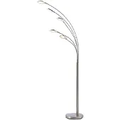 LINDBY Vloerlampe , Anea, Metallic, Woonkamer, Metaal, Modern