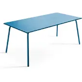 Oviala - Tuinset met tafel en 8 blauwe Pacific stoelen - Palavas