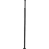 LUCANDE LED buitenlamp Sidny, 220 cm, antraciet, IP54 Sidny, zwart, Aluminium, Modern