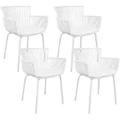 Kick Collection Tuinstoel Otis - Tuinstoel - Eyecatcher - Wit (set van 4)