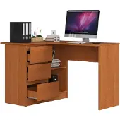 Akord Hoekbureau Links B16 / Computerbureau / Computer Tafel / Bureautafel Rechts / Els / 124 x 77 x 85 cm
