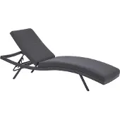 Beliani AMELIA - Ligstoel - Grafietgrijs - Aluminium