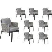 LC Garden Catalina dining tuinstoel grijs